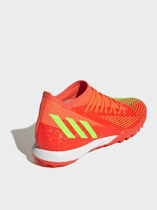 adidas Predator Edge.3 Football Shoes with Molded Cleats Solar Red / Team Solar Green / Core Black