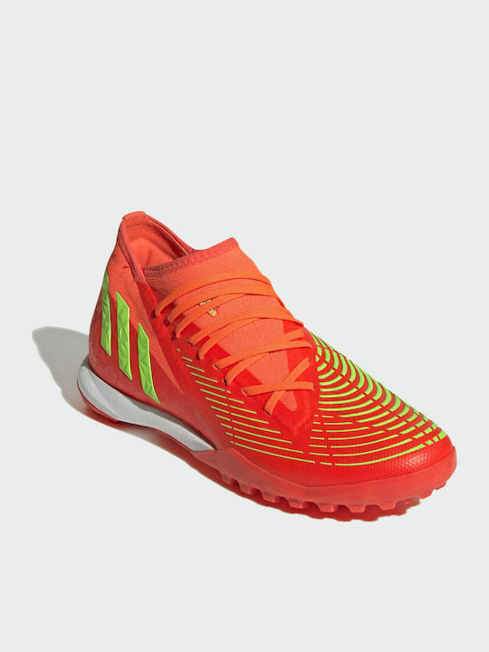 adidas Predator Edge.3 Football Shoes with Molded Cleats Solar Red / Team Solar Green / Core Black