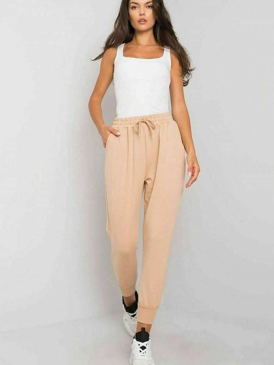 Fancy Damen-Sweatpants Jogger Beige