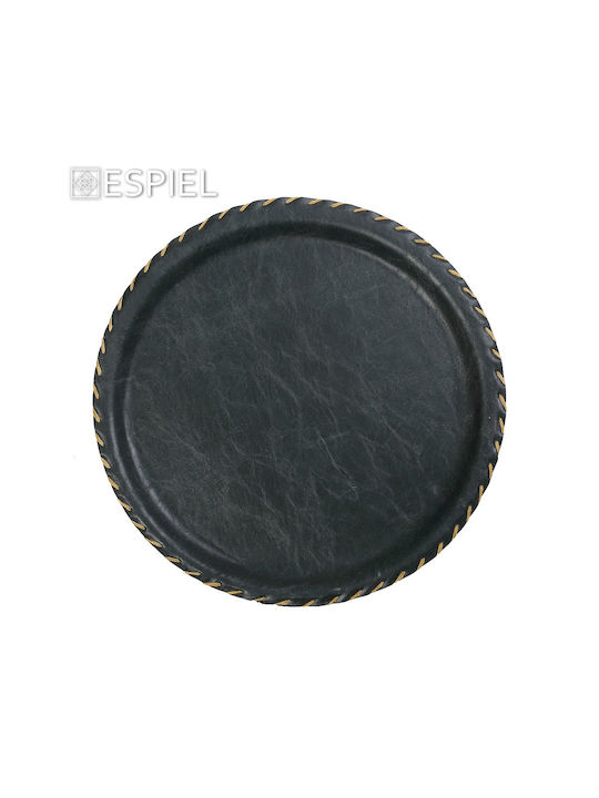 Espiel Round Serving Tray in Green Color 33x33cm LTG33K8-1 2pcs