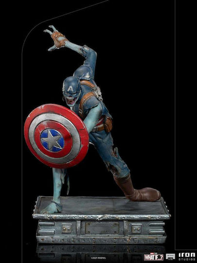 Iron Studios Marvel Captain America Zombie Ce-Ar Fi Dacă...? Figurină Înălțime 22cm Scară 1:10