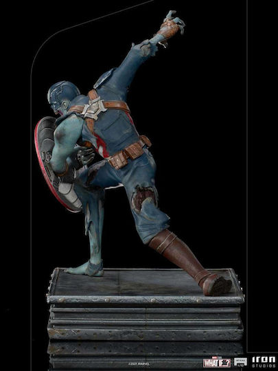 Iron Studios Marvel Captain America Zombie Ce-Ar Fi Dacă...? Figurină Înălțime 22cm Scară 1:10