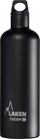 Laken Futura Thermo Narrow Mouth Ανακυκλώσιμο Μπουκάλι Θερμός Ανοξείδωτο BPA Free 750ml Μαύρο