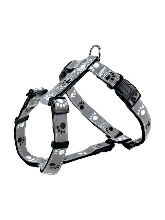 Trixie Dog Harness Silver Reflect Gray Medium / Small 20mm x 40-65cm 12232