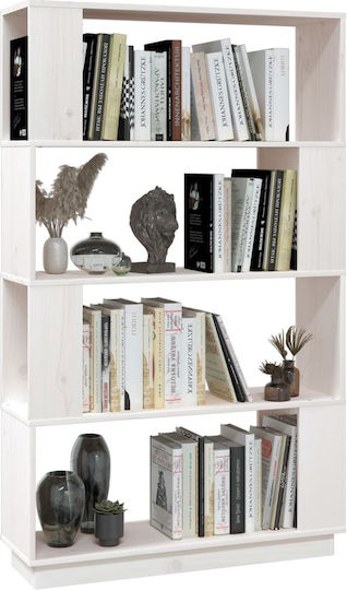 Bibliothek Weiß 80x25x132cm