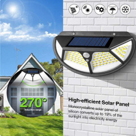 Aerbes AB-TA005 Wandmontiert Solarleuchte 25W mit Bewegungssensor und Fotokontakt