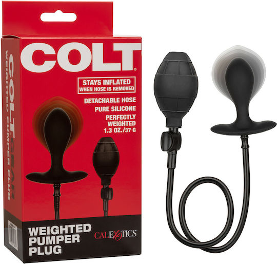 Colt Weighted Pumper Anal Plug Schwarz