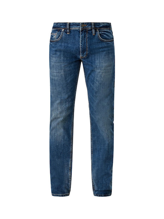 Men's Jeans Pants Elastic with Regular Fit Blue