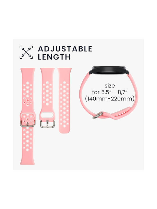 KWmobile Каишка Силикон Grapefruit Pink / White (Oppo Free) 58878.02