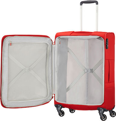 Samsonite Base Boost Spinner 78/29 Großer Koffer Weich Rot mit 4 Räder Höhe 78cm