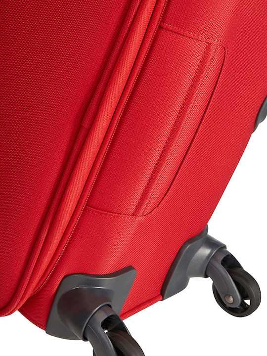 Samsonite Base Boost Spinner 78/29 Large Red Fabric Suitcase With 4 Wheels Height 78cm