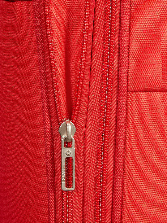 Samsonite Base Boost Spinner 78/29 Large Red Fabric Suitcase With 4 Wheels Height 78cm