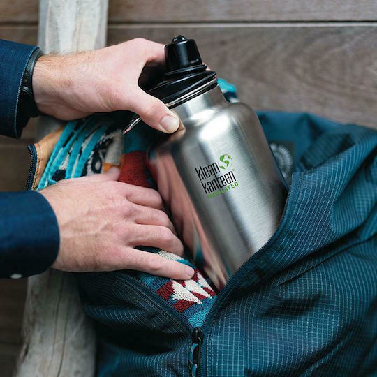 Klean Kanteen TKWide Ποτήρι Θερμός Ανοξείδωτο BPA Free 1.9lt Ασημί
