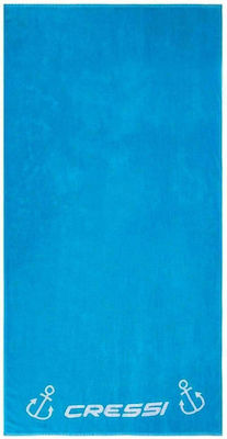 CressiSub Cotton Frame Πετσέτα Θαλάσσης Μπλε 180x90εκ.