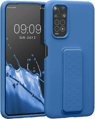 KWmobile Finger Holder Umschlag Rückseite Silikon Caribbean Blue (Redmi Note 11 Pro+ 5G) 58266.224