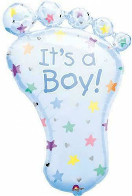 Balloon Foil Jumbo Boy Birth Blue 81cm