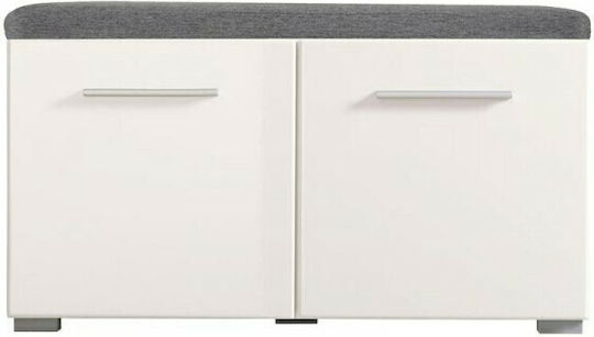 Beny Kom 760 Wooden Shoe Organizer Grey Oak-White lacquer 79x35x45cm