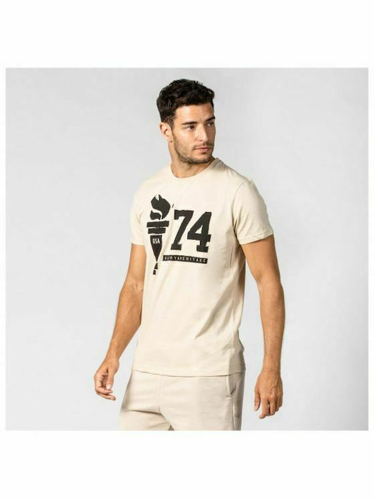 GSA Herren T-Shirt Kurzarm Beige