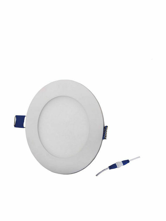 Vito Lena-RX Στρογγυλό Χωνευτό LED Panel 12W με Ψυχρό Λευκό Φως 6400K 15.5εκ.