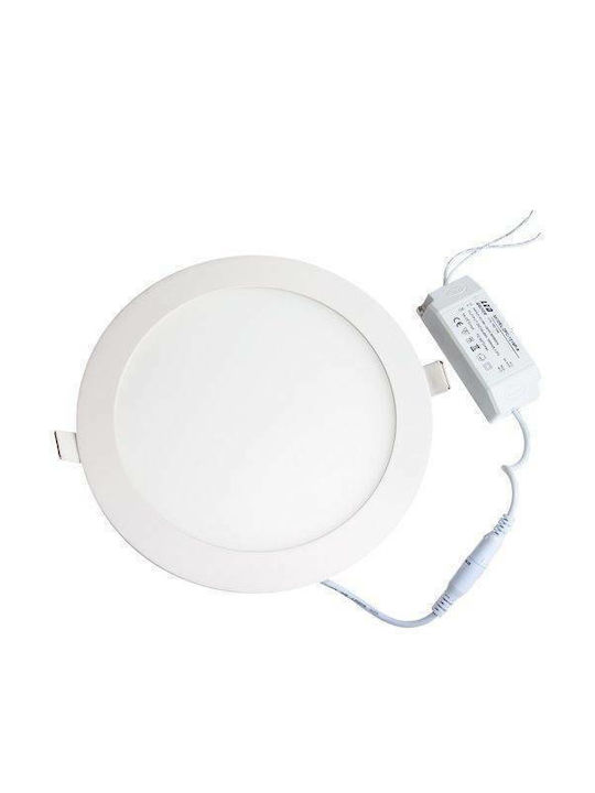 Vito Lena-RX Rund Vertieft LED Panel 24W mit Warmes Weiß Licht 3000K