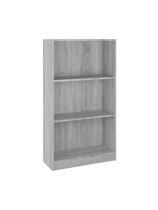 Bookcase Gray 60x24x109cm