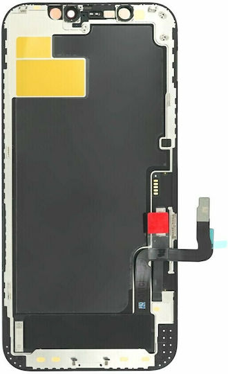 O ecran OLED Soft Oled cu Mecanism Tactil pentru iPhone 12 / 12 Pro (Negru)