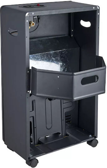 Thermogatz Slim TG-Slim Ceramic Gas Heater 4200W Black 42x35x73cm