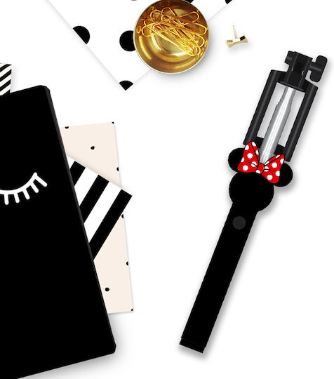 Disney Minnie 001 Selfie Stick με Bluetooth Μαύρο