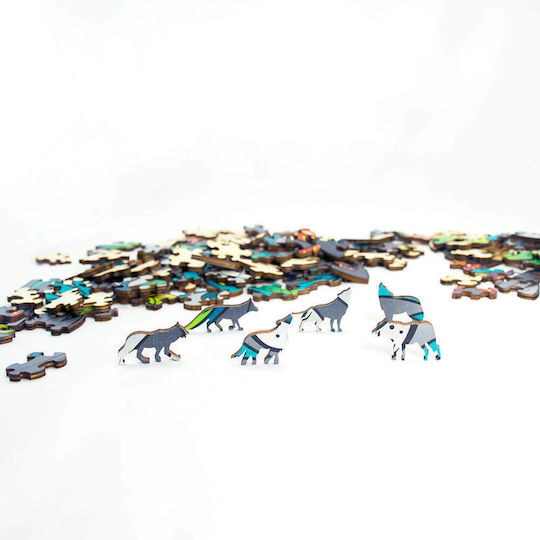 Wooden Kids Puzzle Wolf for 7+ years+ Years 180pcs Eureka