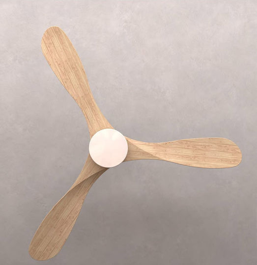 Cecotec EnergySilence Aero 5290 Pro Ceiling Fan 132cm with Light Fixture Beige / Silver