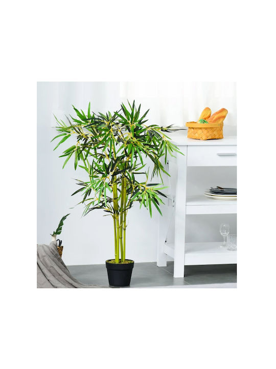 Изкуствено растение в саксия Бамбук Green 120см Outsunny