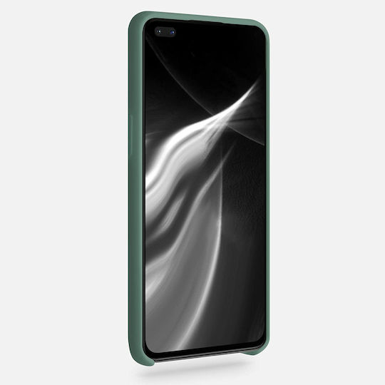 KWmobile Soft Flexible Umschlag Rückseite Silikon Forest Green (OnePlus Nord)