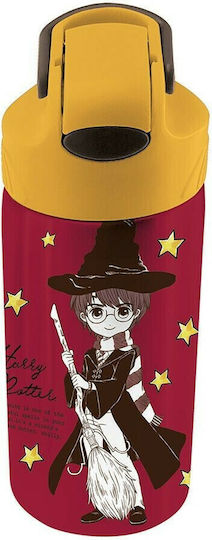 Graffiti Детска Бутилка За Вода Harry Potter Неръждаема Стомана със Сламка Бордо 500ml