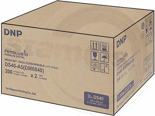 DNP DM-6940 Φωτογραφικό Χαρτί for DS-40 Ρολό (15x23) για Εκτυπωτές Zink 360 Φύλλα