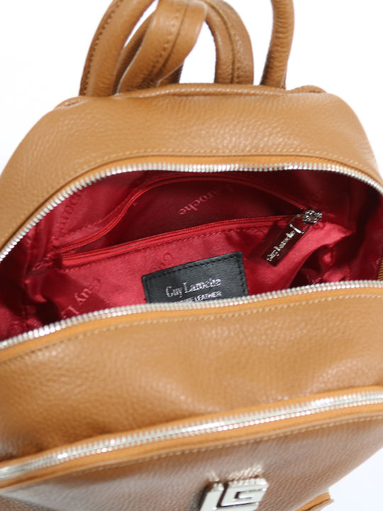 Piele Geantă pentru femei Rucsac Ταμπά/Silver