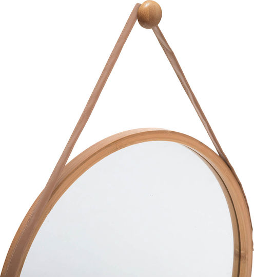 5Five 160830B Καθρέπτης Καφέ Διαμέτρου 38cm