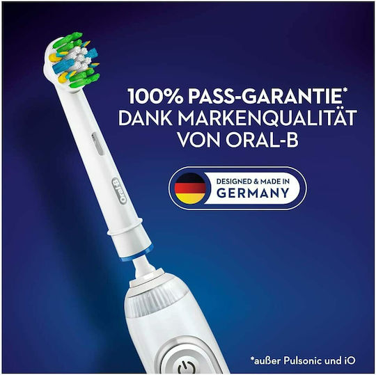 Oral-B Floss Action CleanMaximiser Electric Toothbrush Replacement Heads XL Pack White EB25-6 6pcs