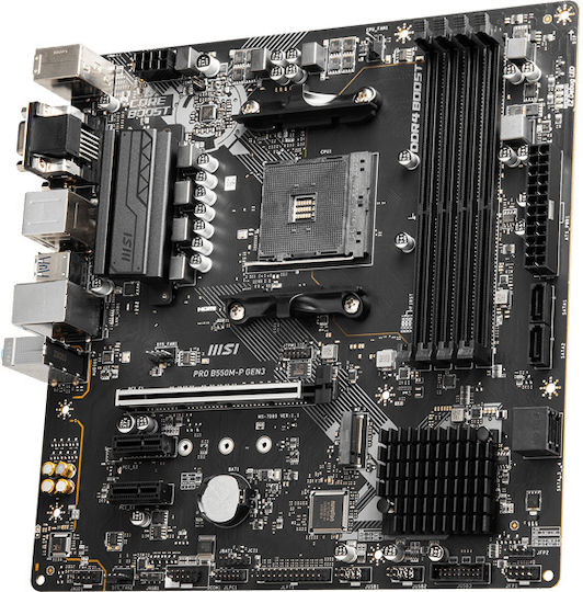 MSI Pro B550M-P Gen3 Mainboard Micro ATX mit AMD AM4 Sockel