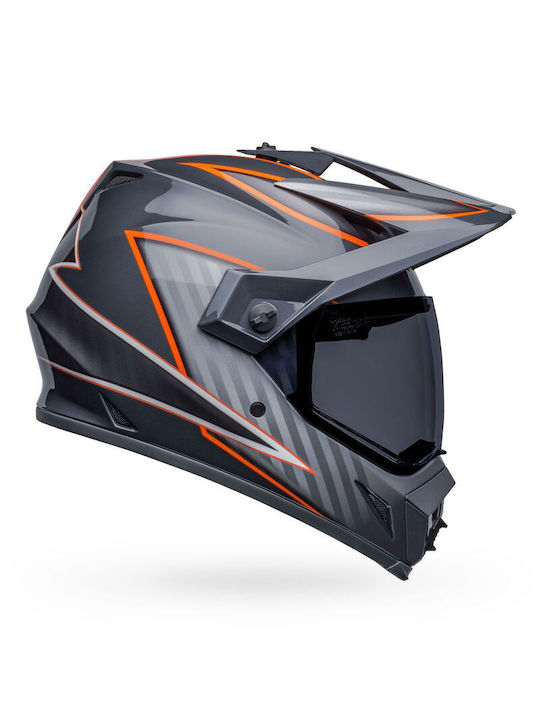 Bell MX-9 Adventure MIPS Dalton Gloss Black/Orange Motorradhelm Motocross DOT / ECE 22.05 1698gr