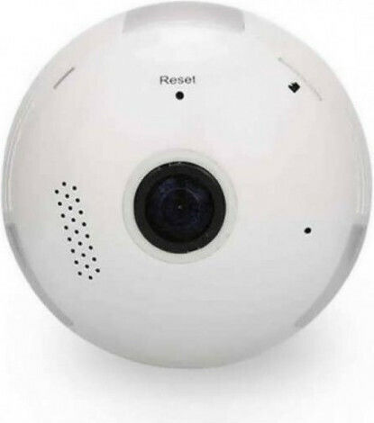 Hidden Camera V380 WiFi Lamp 1080p with Memory Card Slot and Motion Detector