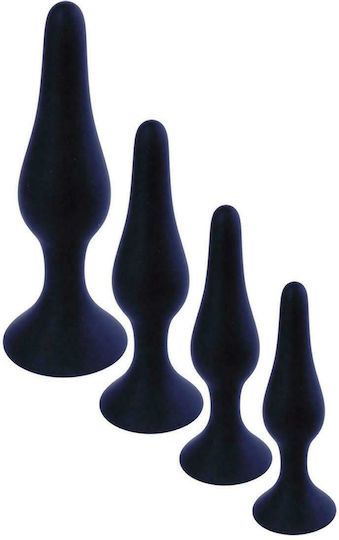 Boss Of Toys Boss Series Slim Anal Plug Small Black 10cm