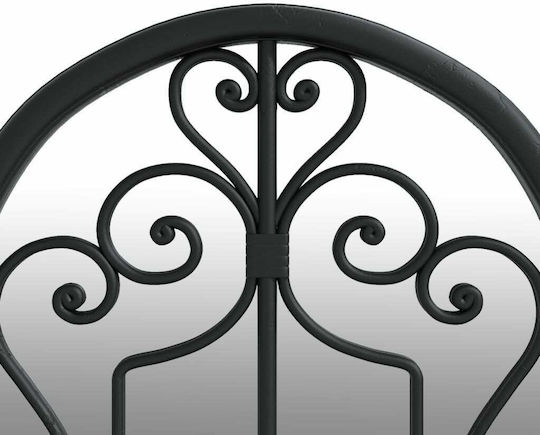vidaXL Wandspiegel mit Schwarz Metallisch Rahmen 70x30cm 1Stück