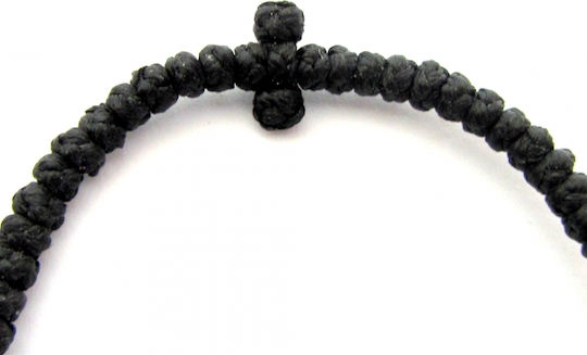IconsGR Prayer Beads with Cross & Bead Black