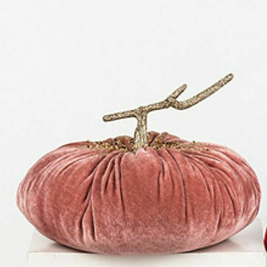 Iliadis Fabric Pumpkin Table Decor Ροζ 25x25x20cm