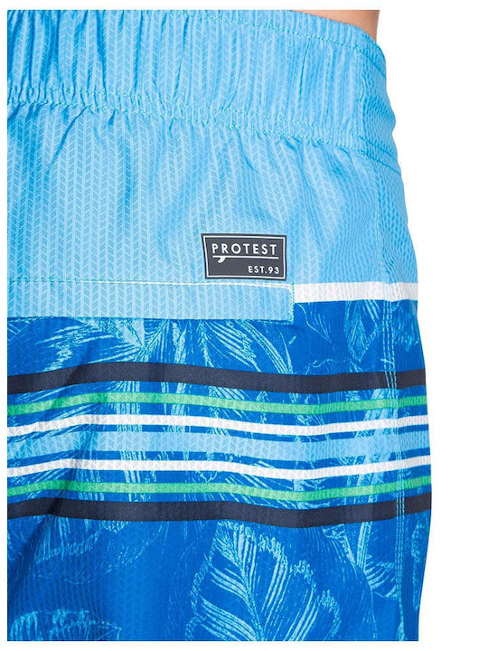 Men's Swimwear Shorts Turquoise Floral