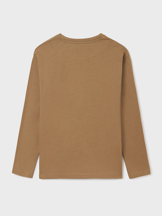 Kids' Shirt Long Sleeve Brown skate