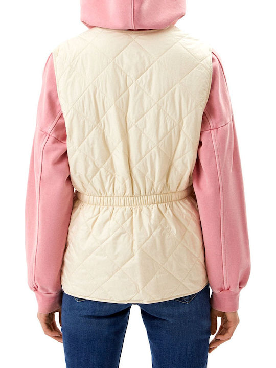 Calvin Klein Jachetă Fără Mâneci Puffer Față și Spate Bej