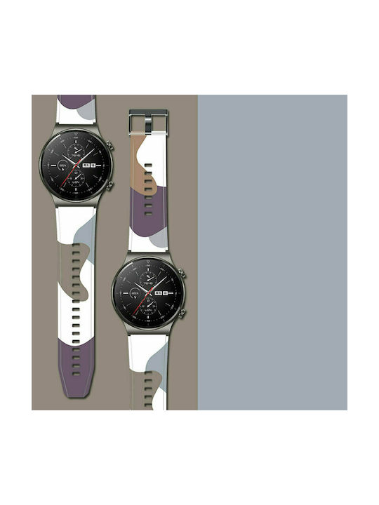 Hurtel Strap Silicone Camo Black (10) (Huawei Watch GT2 Pro)