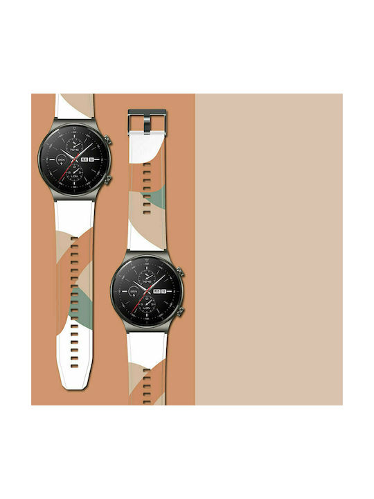 Hurtel Moro Λουράκι Σιλικόνης Camo Black (4) (Huawei Watch 3 / Huawei Watch GT 2 Pro)