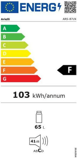 Arielli Mini Bar 65lt Υ63xΠ44.5xΒ51εκ. Λευκό ARS-87LN